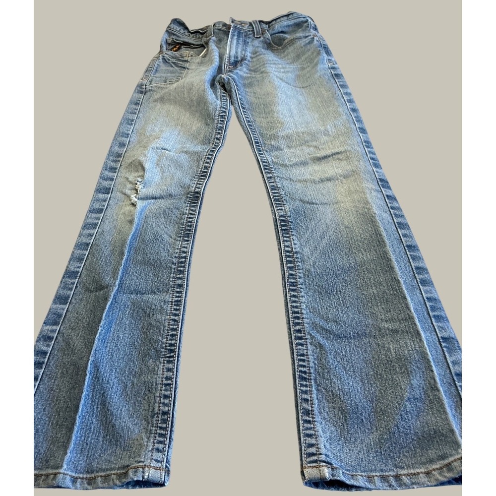 Ariat Jeans Straight Leg Loop Lock Mid Wash Denim 29x34 Western Workwear